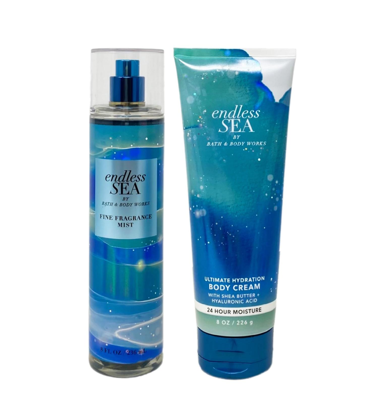 Bath & Body Works Endless Sea Gift Set Fragrance Mist & Body Cream | Full Size | Blue | Ideal for Gifting - Buy Online on GoSupps.com