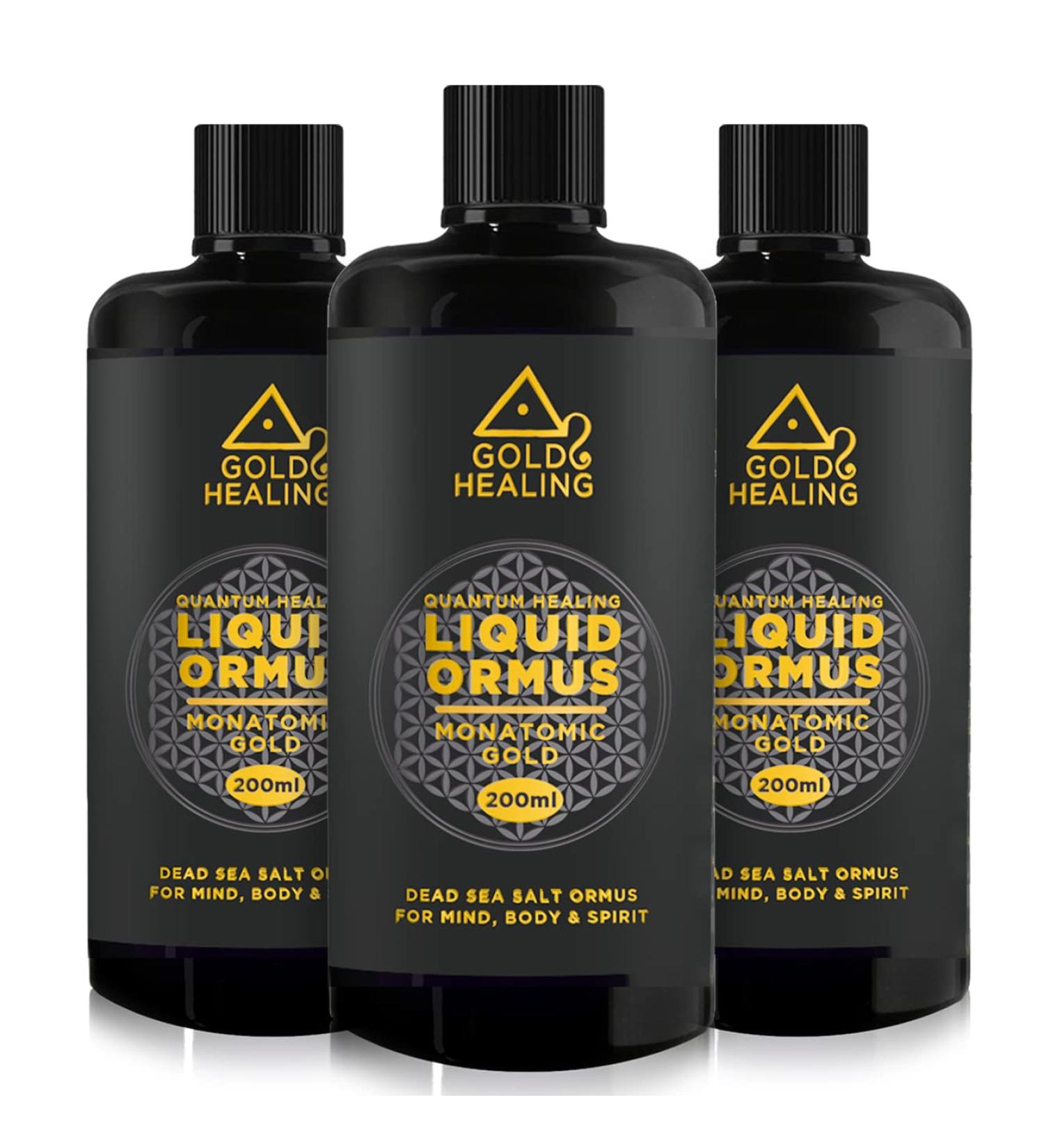 GOLD HEALING Ormus Liquid 200ml 70% Monatomic Gold 30% Magnesium Mana Mufkutz Orbitally Rearmed Monoatomic Elements for Mind Brain Body and Mind (3) - Buy Online on GoSupps.com