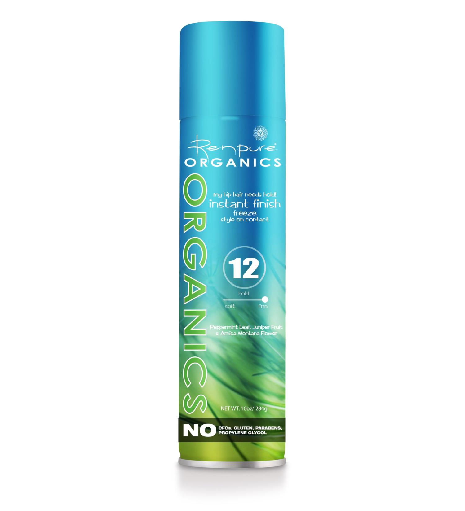 Renpure Organics My Hip Hair Needs Hold! Instant Finish Aerosol Hairspray 10-Ounce