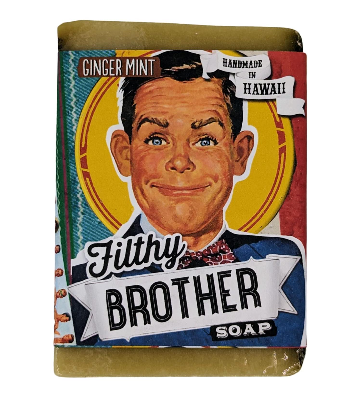 Buy Filthy Brother All Natural Ginger Mint Soap Bar - Green | Eco-Friendly & Refreshing | International Shipping Available - Buy Online on GoSupps.com