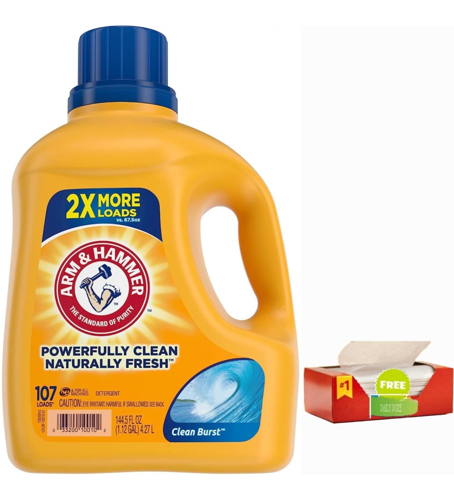 Buy Clean Burst Laundry Detergent with Outdoor Fresh Fabric Softener - 107 Loads 144.5 Fl Oz | Best International Shipping - Buy Online on GoSupps.com