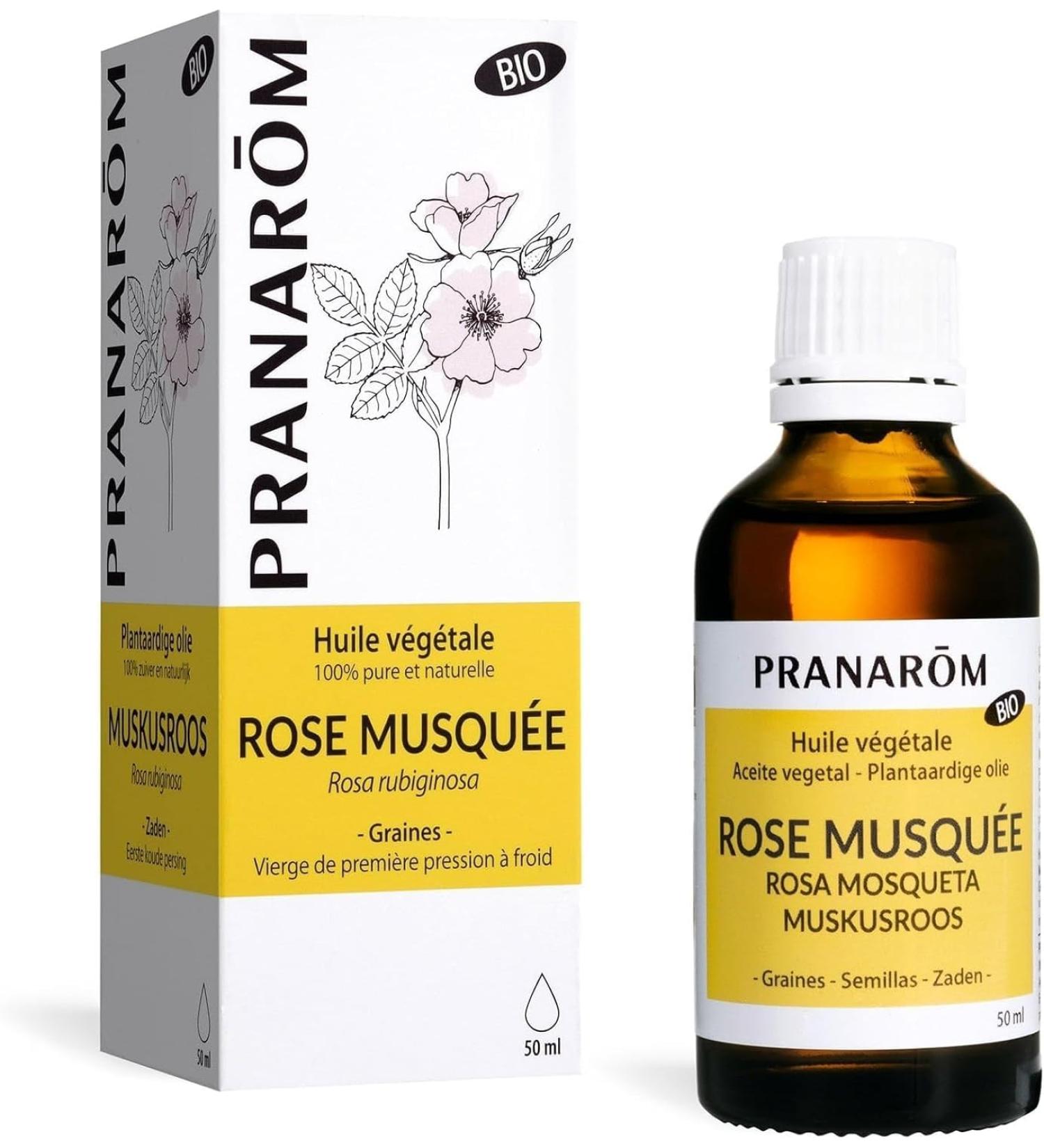 Organic Rose Mosqueta Oil 50ml - Pranar for Muscular Relief | International Shipping - Buy Online on GoSupps.com