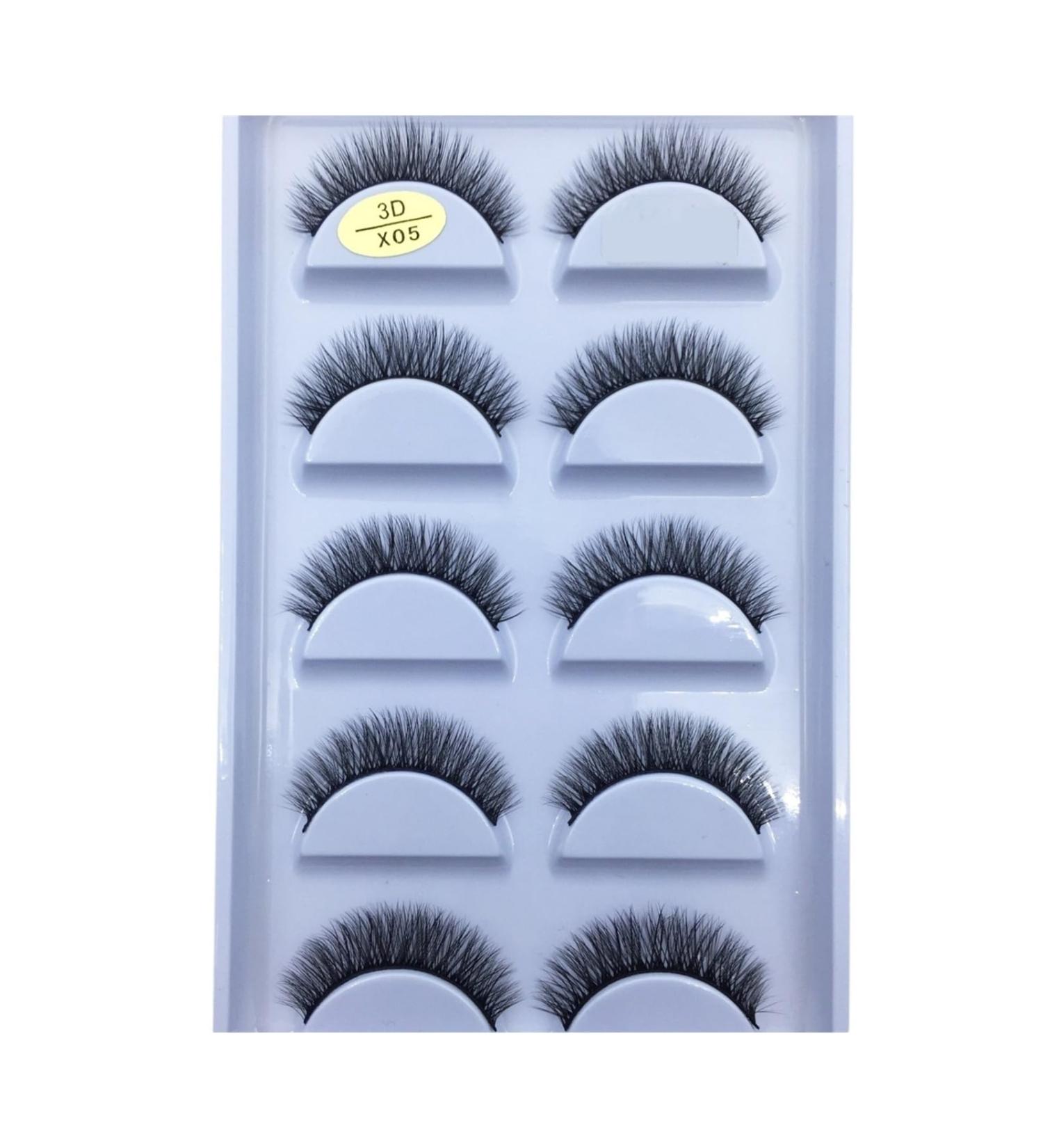 UAMOU 10/50 Boxes 37 Style 5 Pairs Natural 3D False Eyelashes Makeup Fake Eye Lashes Faux Cils Make Up Beauty Maquillaje Cheerfully (Color : 5Pairs X05 Size : 10 Boxes 50Pairs) - Buy Online on GoSupps.com