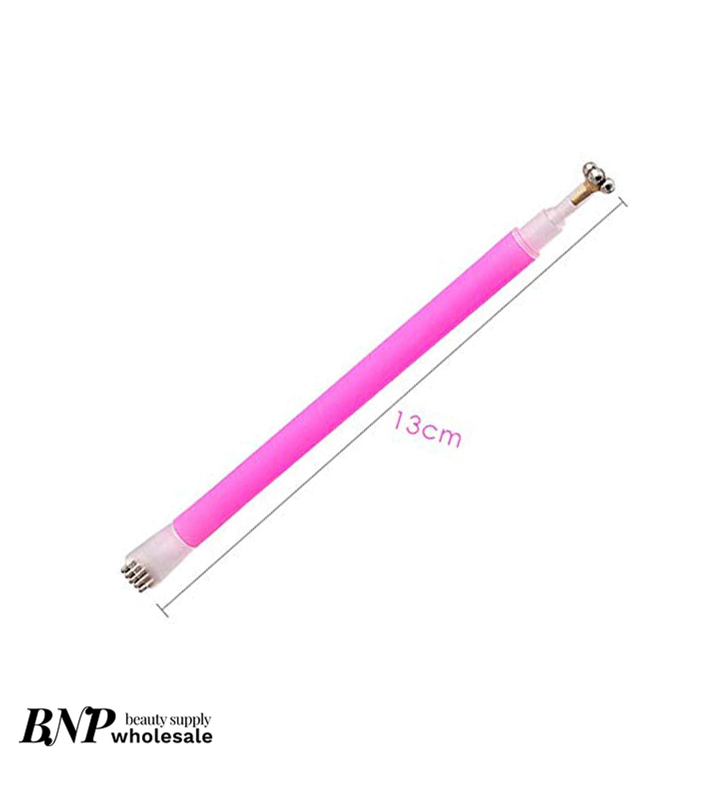 Nail Magnet Tool Set - Cat Eye Gel Nail Art Design Tools | Hot Pink Double Head Magnet Pen & Flower Design - Buy Online on GoSupps.com