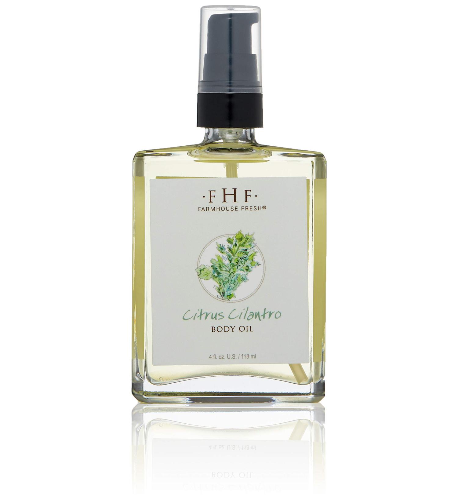Farmhouse Fresh Citrus Cilantro Body Oil 4 Fl Oz | Nourishing & Refreshing Skincare | International Shipping Available - Buy Online on GoSupps.com