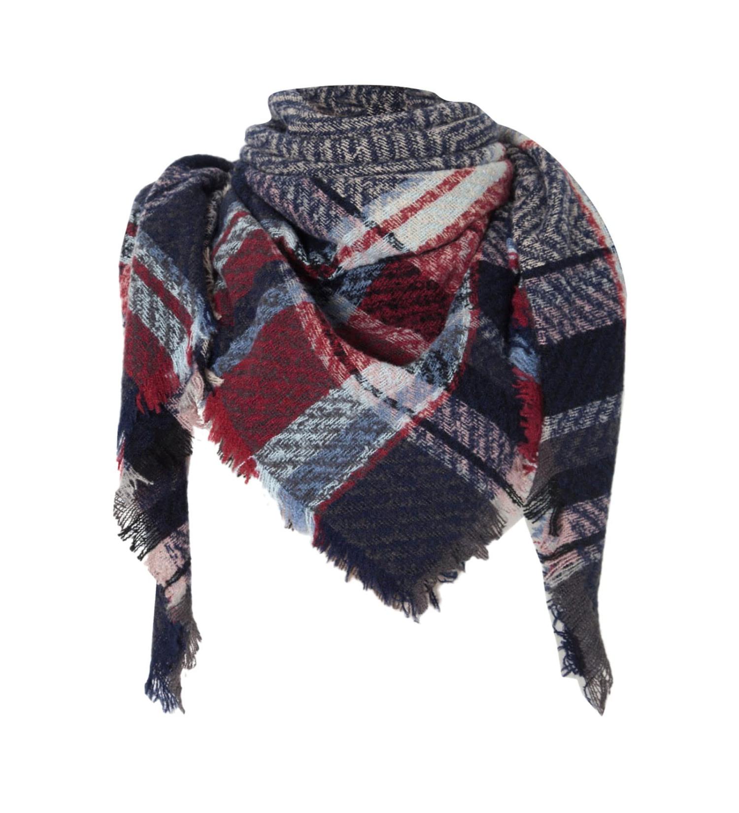 Buy Women s High-Quality Cotton Triangle Scarf - Stylish Multi-Purpose Winter Cape in Marine | Fashion Accessories - Buy Online on GoSupps.com