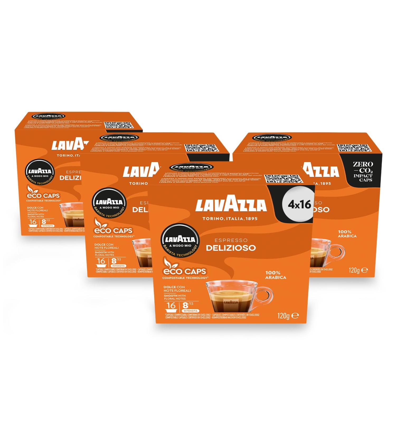  Lavazza Lavazza A Modo Mio Deliziosamente Pack of 4 4 x 16 Capsules - Buy Online on GoSupps.com