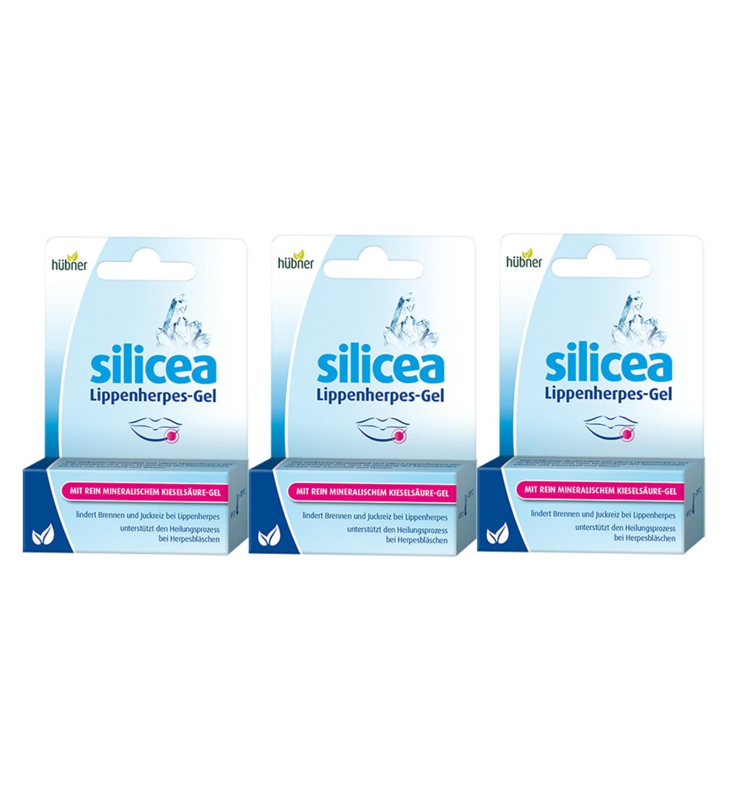 H bner Silicea cold sore gel DRIEVERPAKK 3x2g