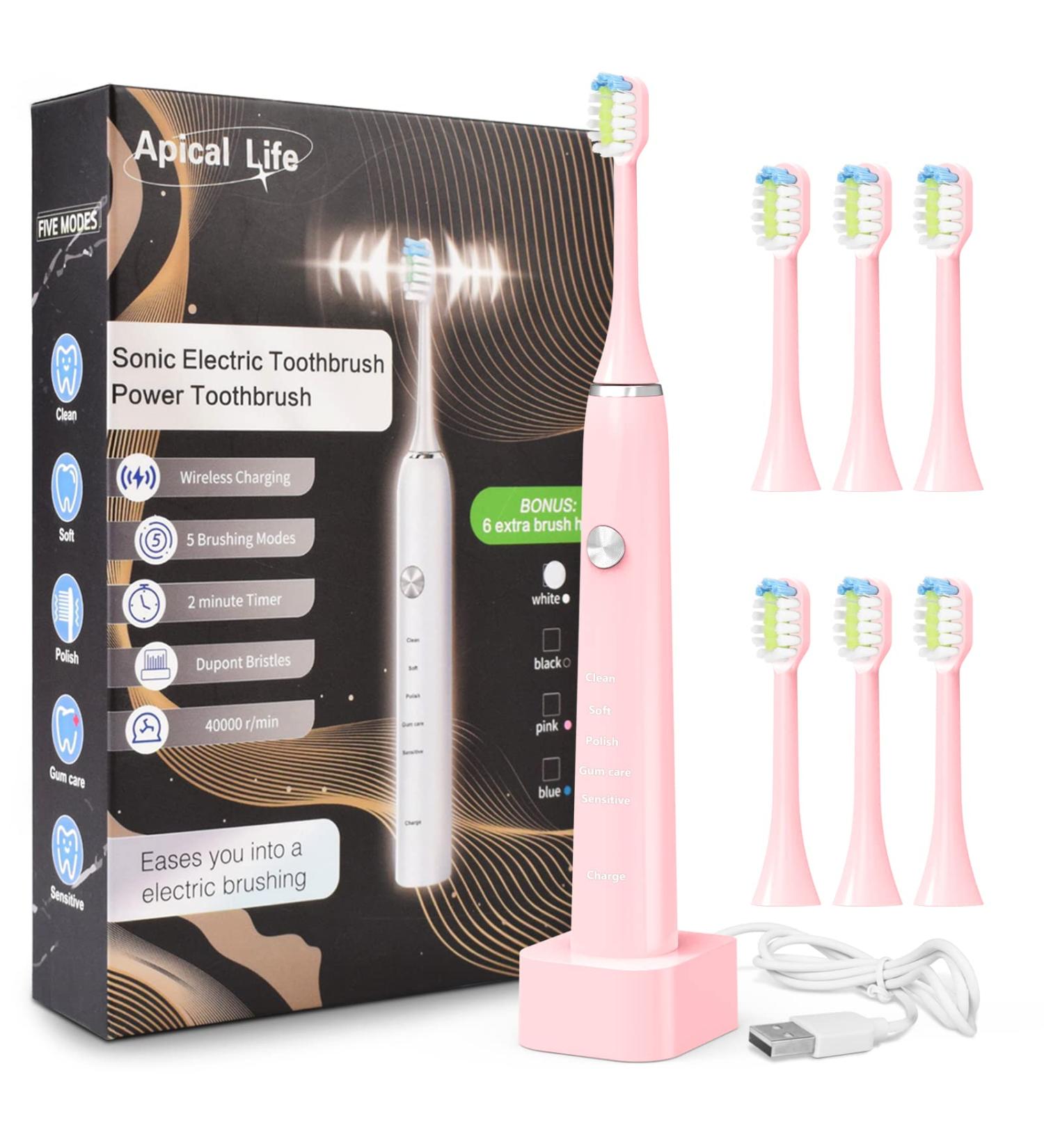 Apical Life Electric Toothbrush Replacement Heads Compatible wit 並行輸入品 Apical Life Kids Replacement Toothbrush Heads Compatible With