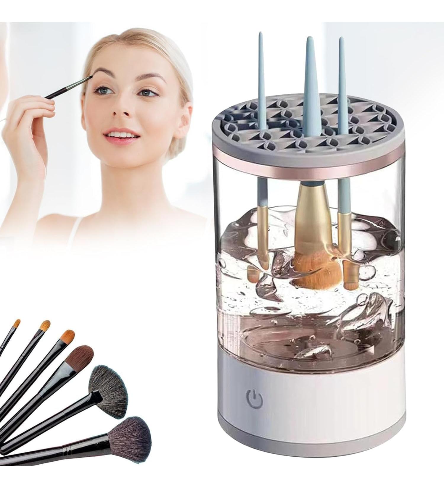 Electric Makeup Brush Cleaner - Automatic Spinning Cleaner for All Brush Sizes | Fast & Efficient Cleaning - Buy Online on GoSupps.com