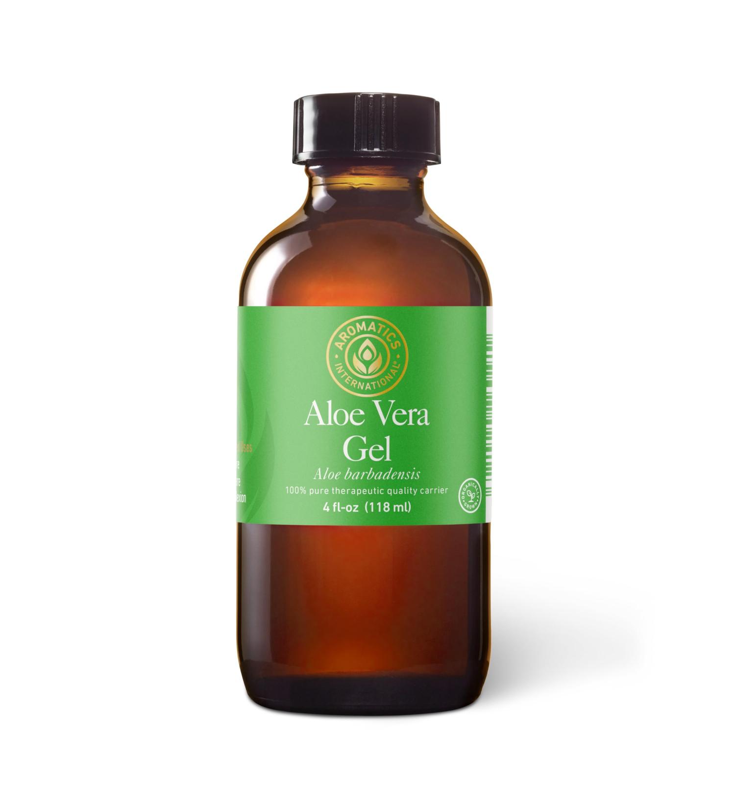 Aromatics International Aloe Vera Gel 4fl-oz Organic Cold-Pressed Pure Moisturizing Gel for Skin Hydrating & Soothing Natural Skincare Solution 4 Fl Oz (Pack of 1) - Buy Online on GoSupps.com