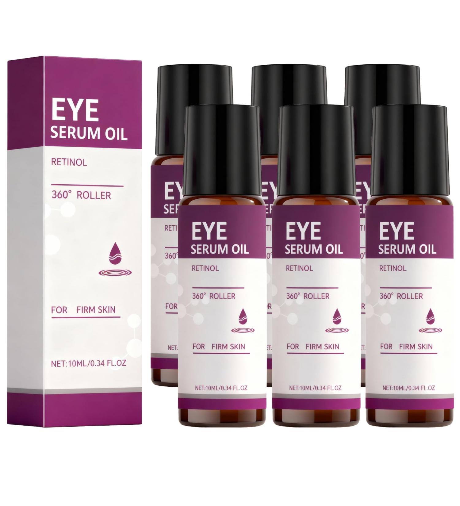 S rum Yeux au R tinol avec Roller Massage 360 Effet Frais S rum Contour des Yeux contre Cernes et Poches Huile Roll-On Absorption Rapide pour Apparence des Ridules Soin Regard Raffermissant (4pcs) - Buy Online on GoSupps.com