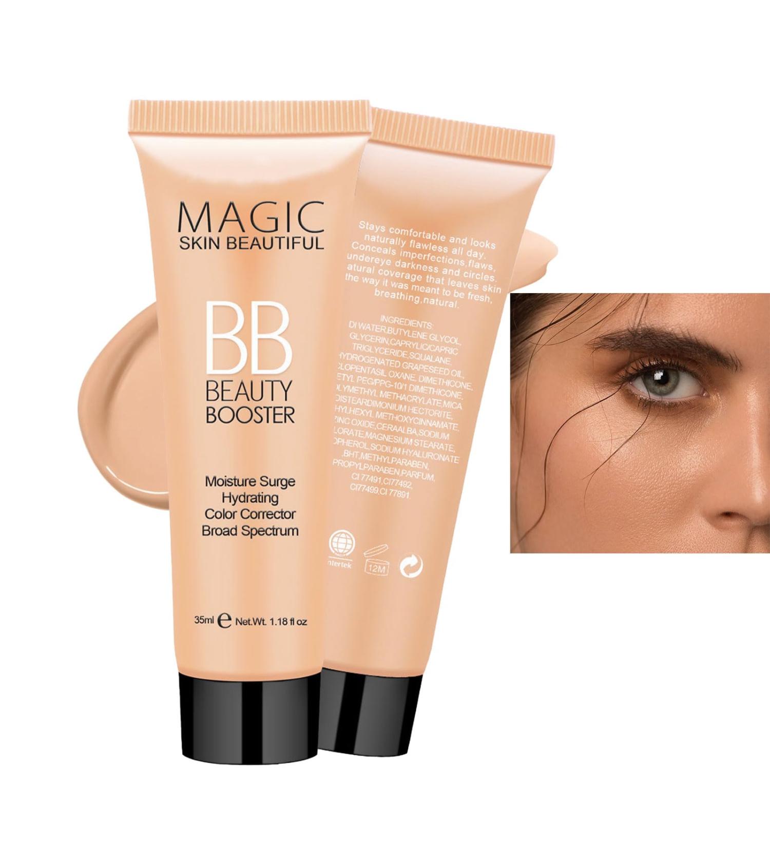 BB Cream Foundation Even Skin Tone Cream Moisturizing Concealer Makeup Base Waterproof Lightweight Foundation Anti-Redness Silky Smoothing Long Lasting Foundation (Natural) - Buy Online on GoSupps.com