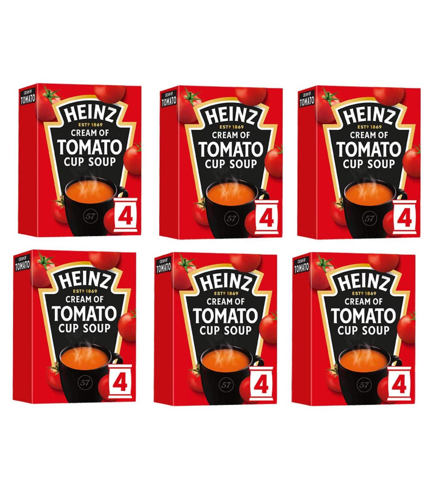 Heinz Cream of Tomato Cup Soup 6 x 88g (24 Sachets)