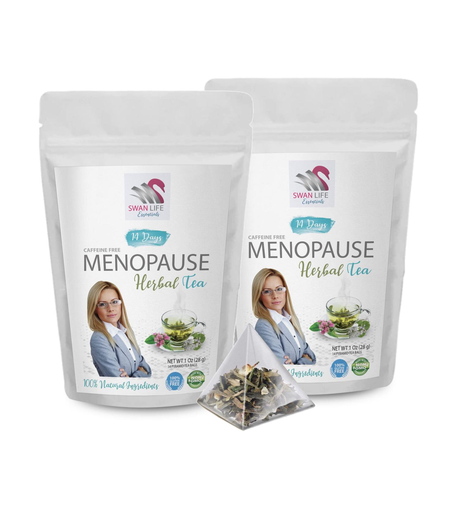 Menstrual Cramps Relief Tea | Menopause Support Herbal Tea - 28 Days Night Sweats Relief for Women | Cinnamon Tea for Menopause & Cramps - Buy Online on GoSupps.com