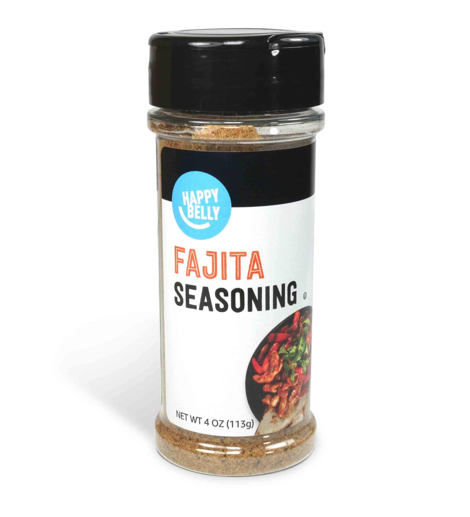 Amazon Brand - Happy Belly Fajita Seasoning 4 oz | Authentic Blend for Delicious Fajitas - Buy Online on GoSupps.com
