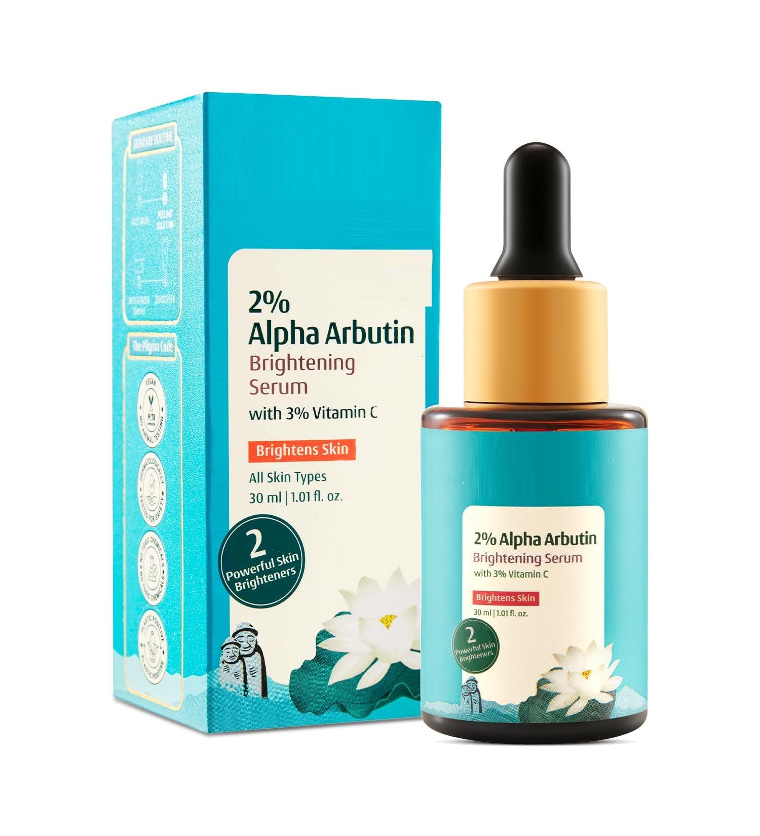 MI Korean 2% Alpha Arbutin & 3% Vitamin C Serum | Anti Aging Facial Serum | Reduce Dark Spots | Improves Skin Tone & Texture | 1.01 Fl Oz (30ml) - Buy Online on GoSupps.com