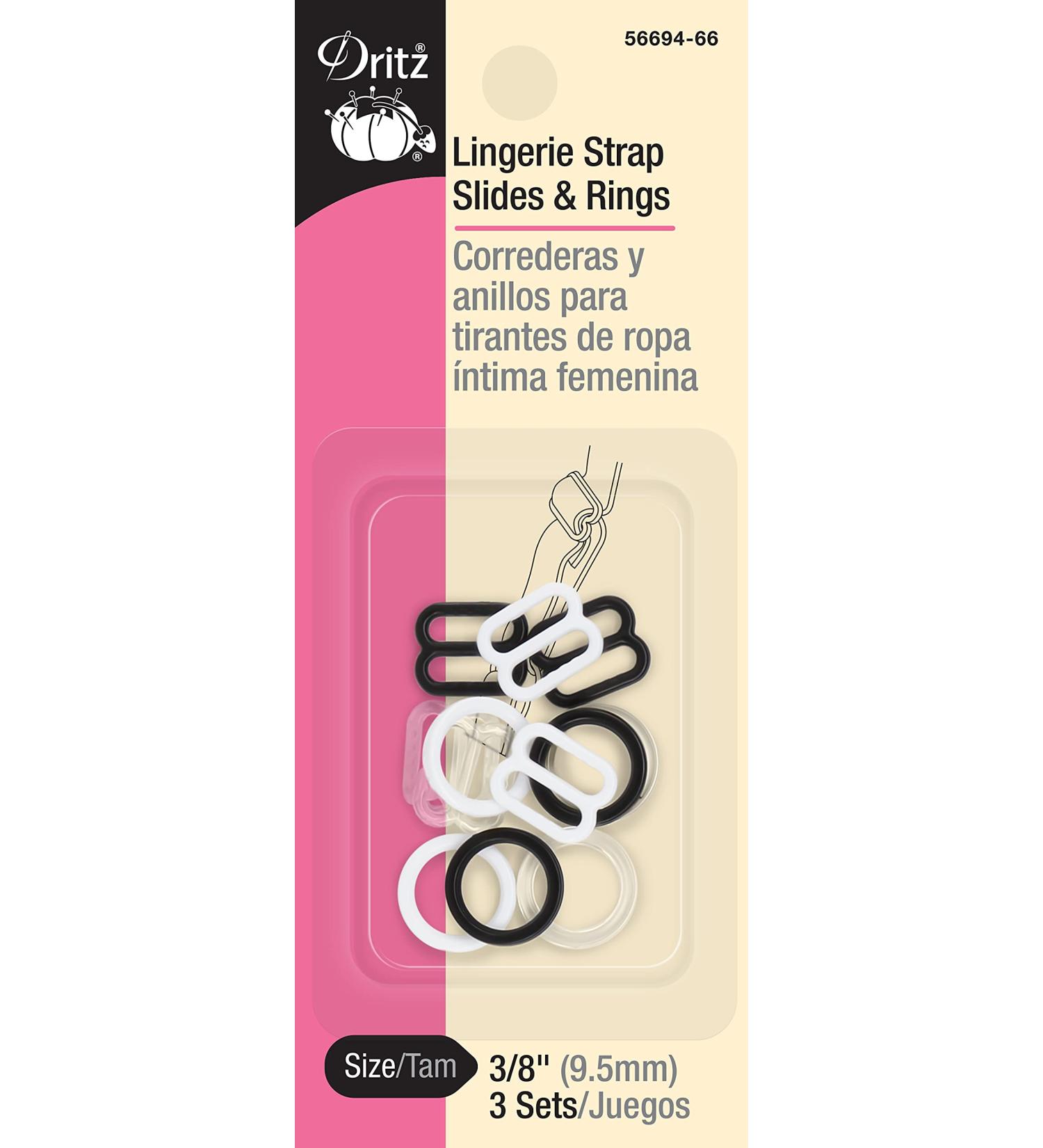 Dritz Women's Lingerie Strap Slides - Clear, Black, White - (Each) | Shop Now - Buy Online on GoSupps.com