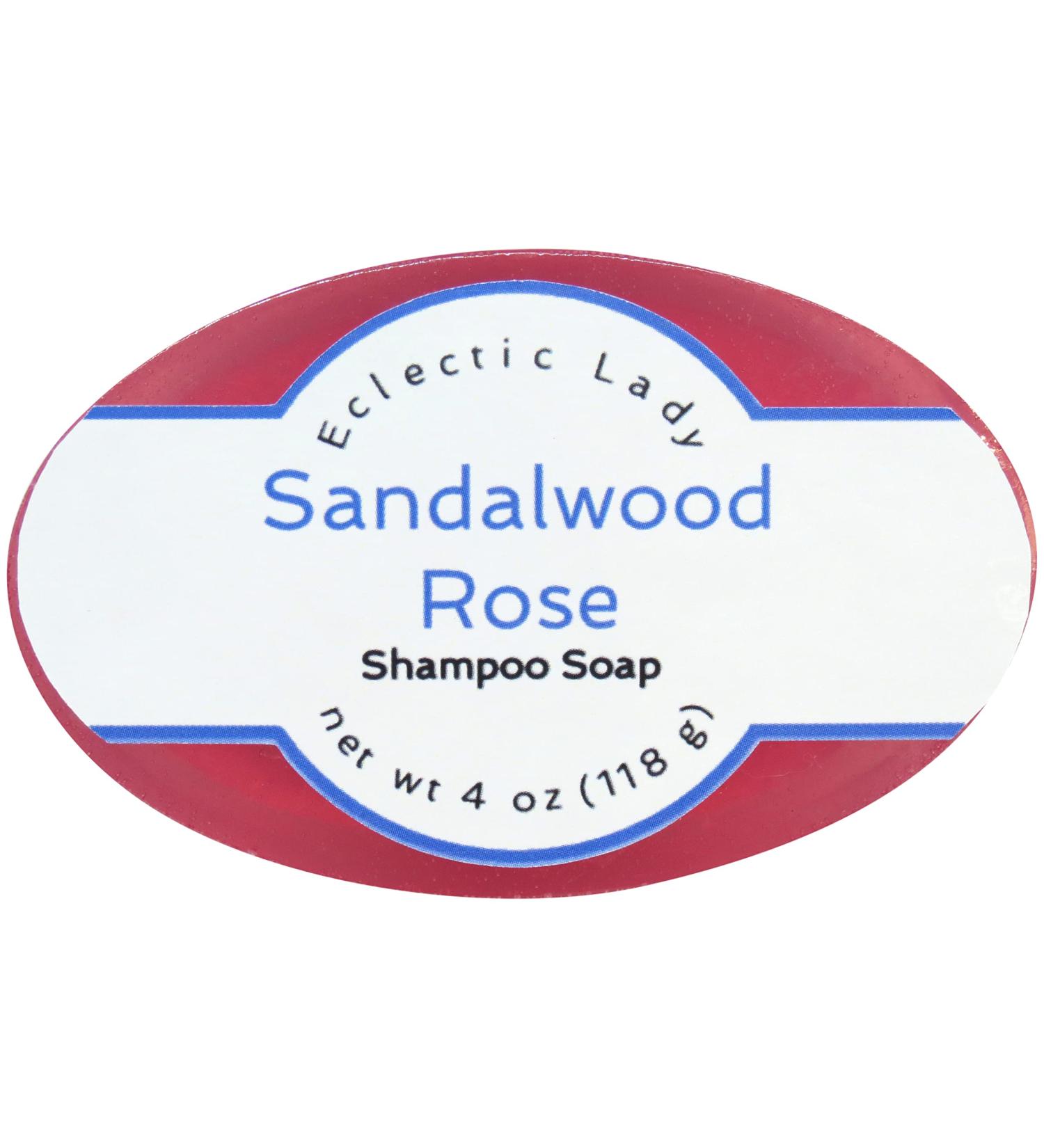 Eclectic Lady Sandalwood Rose Shampoo Soap Bar | Pure Argan Oil Silk & Honey Protein - 4 oz | Natural Ingredients for Healthy Hair - Buy Online on GoSupps.com