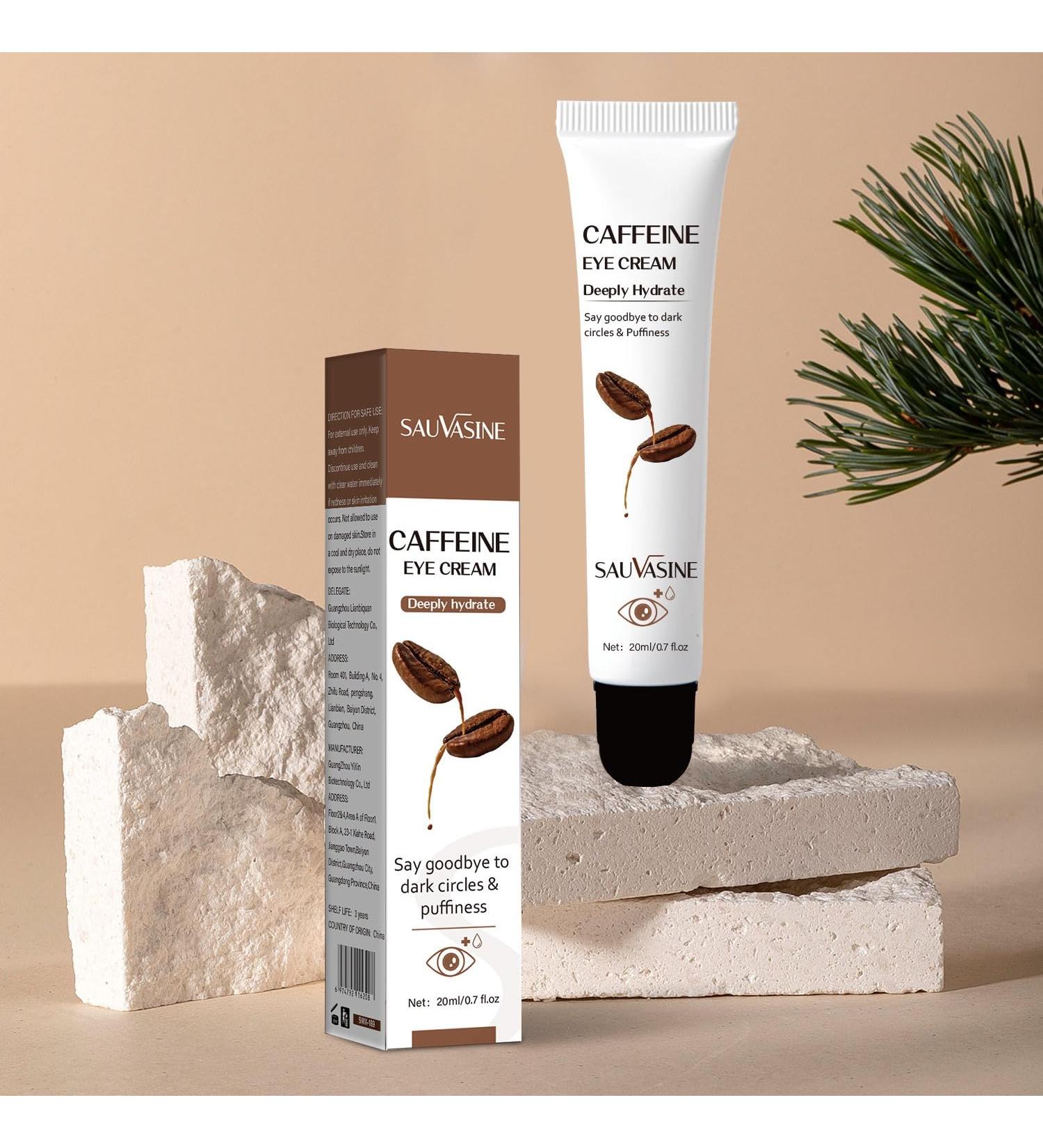 Caffeine Eye Cream Caffeine Staying Up All Night Firming Eye Cream 20g Caffeine Anti-Wrinkle Firming Lightening Fine Lines Retinol Anti-Wrinkle Eye Cream For Dark Circles And Bags Under eyes - Buy Online on GoSupps.com