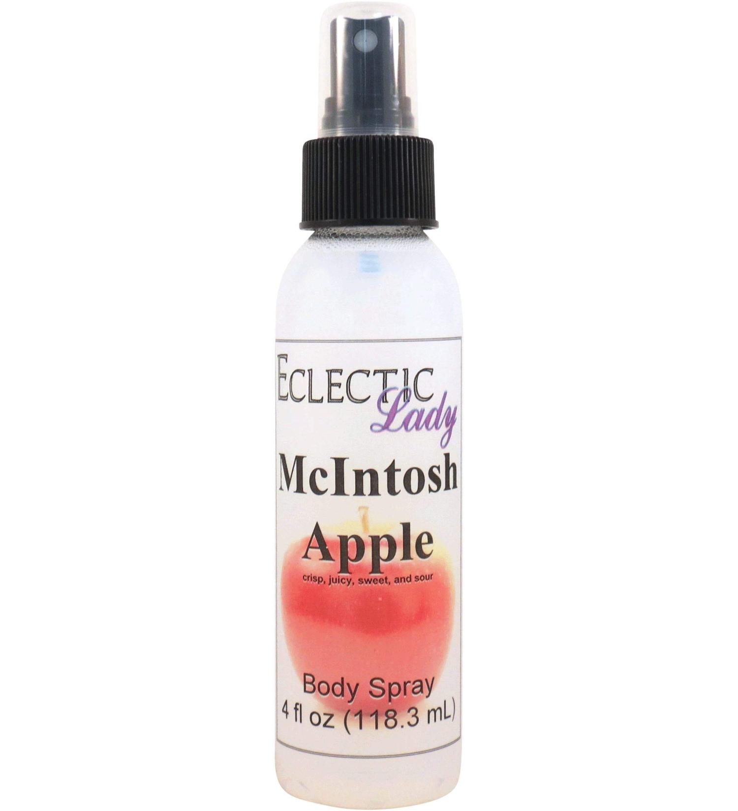 McIntosh Apple Body Spray 4 ounces Body Mist for Women with Clean Light & Gentle Fragrance Long Lasting Perfume with Comforting Scent for Men & Women Cologne with Soft Subtle Aroma For Daily Use 4 Fluid Ounces - Buy Online on GoSupps.com