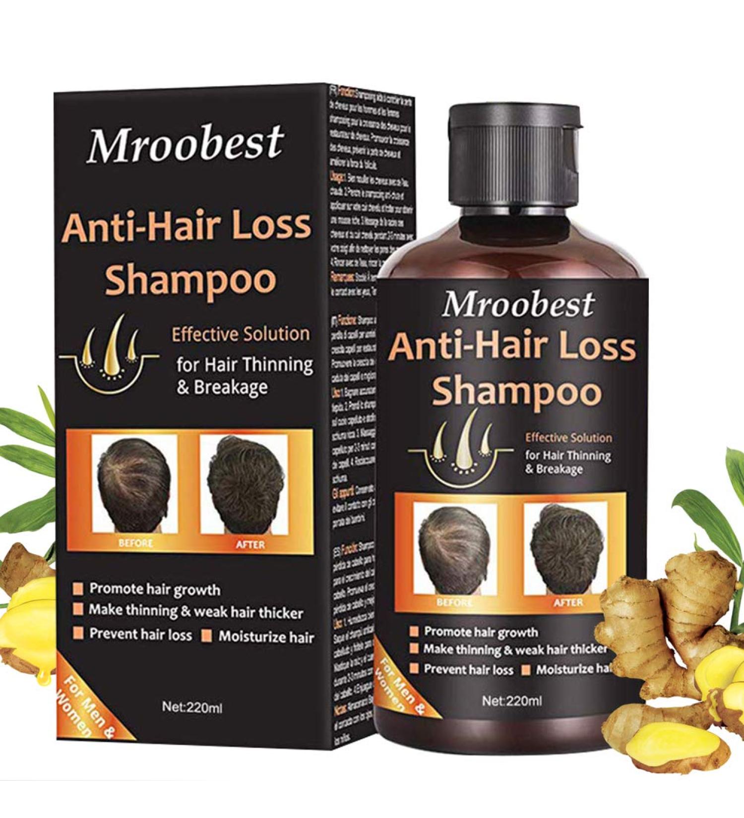 Natural Hair Growth Shampoo for Thicker, Fuller Hair - Organic Hair Loss Treatment - 7.43 Fl Oz - Buy Online on GoSupps.com