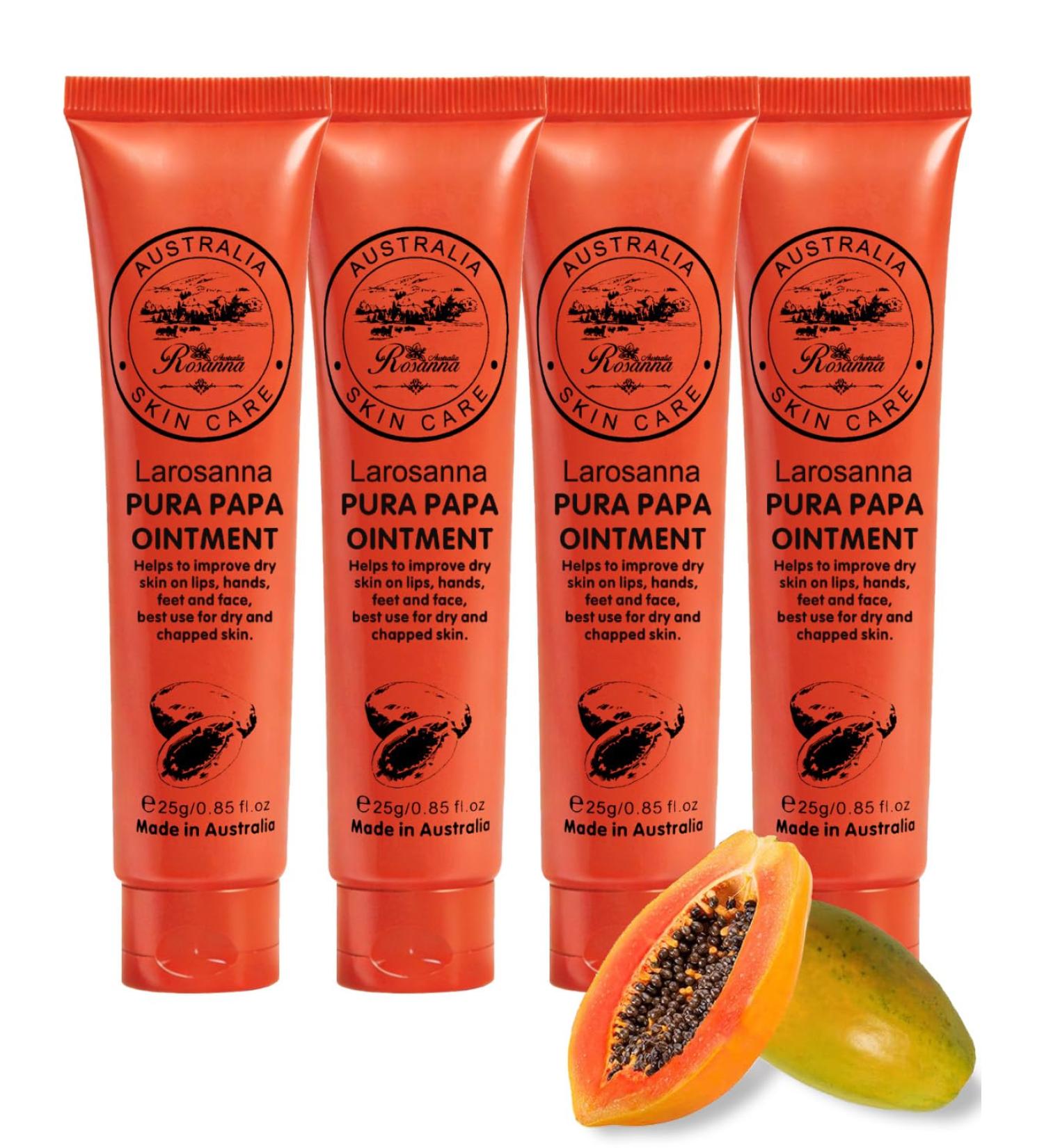 4 Pack Papaw Ointment 25g Each Papaya Cream Imported Directly From Australia 3.4 Fl Oz PURA PAPA OINTMENT - Buy Online on GoSupps.com