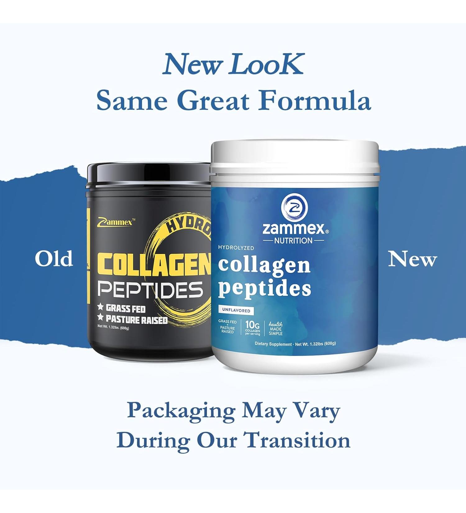 Premium Collagen Peptides Powder | Unflavored Hydrolyzed Protein Types I & III | Supports Hair, Skin, Nails & Joints | Grass Fed, Non-GMO, Gluten-Free | Paleo & Keto Friendly | Easy to Mix | 60 Servings, 1.32 Pound (Pack of 1) - Black - Buy Online on GoSupps.com