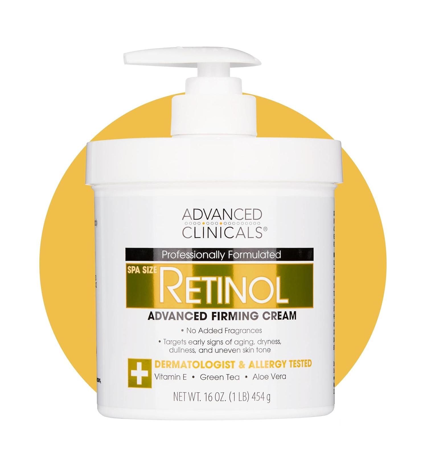 Advanced Clinicals Retinol Body Lotion & Face Moisturizer |  Anti Aging Skin Care With Retinol  - Targets Wrinkles&Stretch Marks - 16 Ounce - 454g  - Buy Online on GoSupps.com