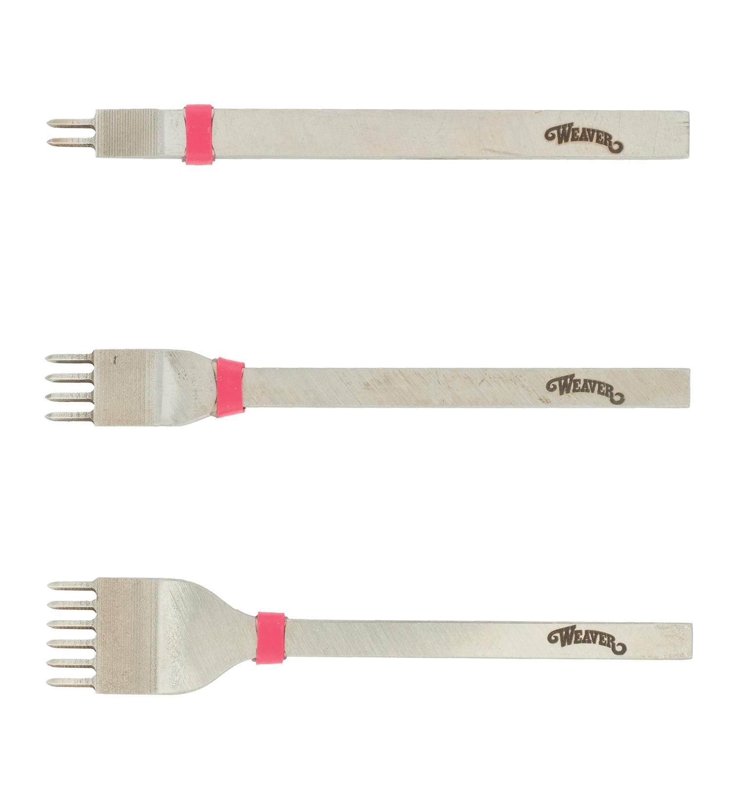Weaver Leather Supply Diamond Stitching Chisel Set, 3mm, stainless steel for Leather Craft DIY