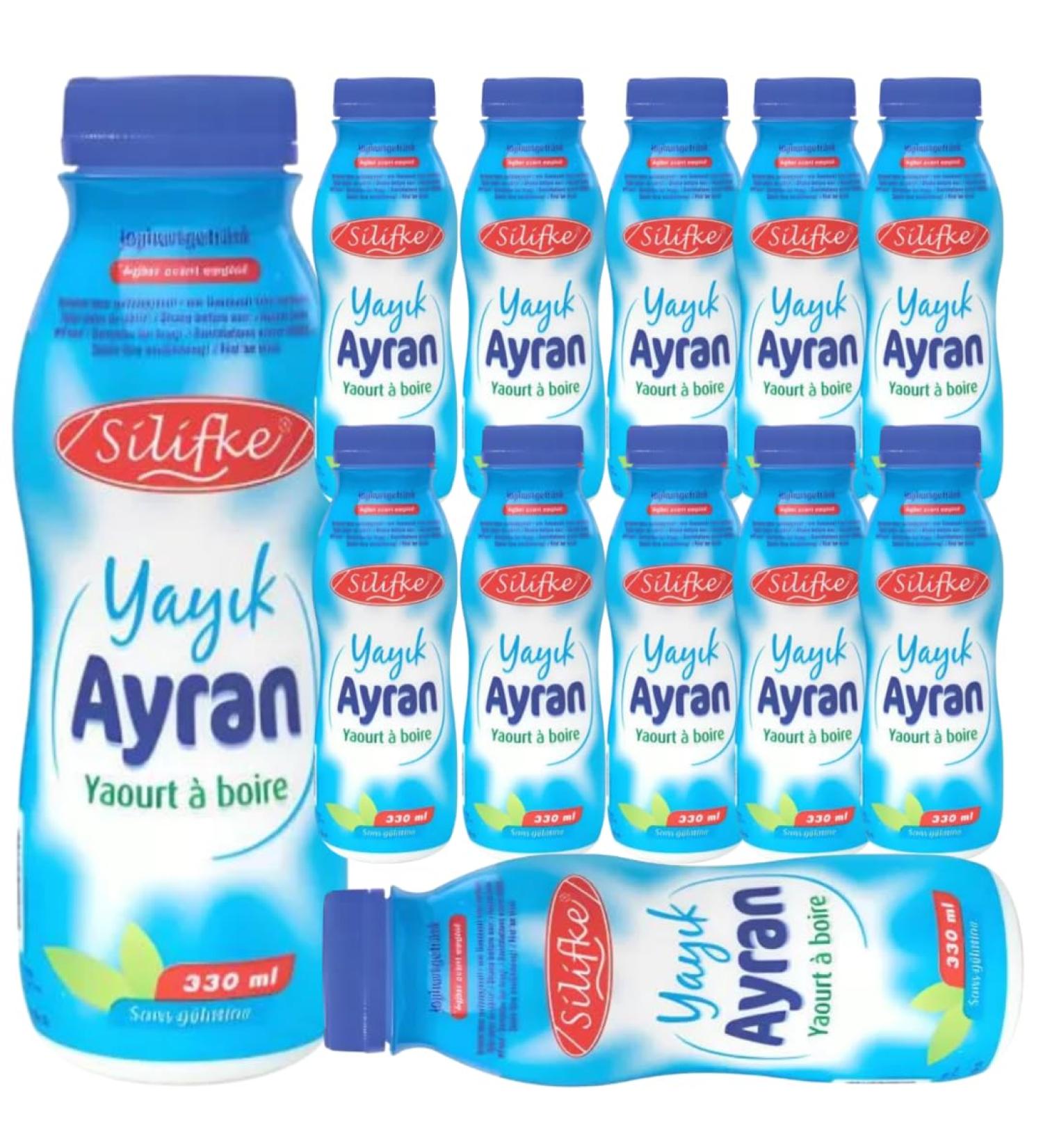 Silifke Ayran Yogurt drink with milk practical and refreshing 330 ml 12 pieces - Buy Online on GoSupps.com
