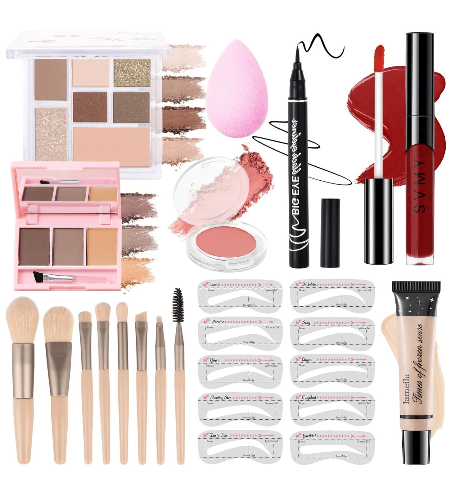 Ultimate Makeup Kit for Teens & Beginners - 7 Nude Matte & Shimmer Eyeshadows | Perfect Gift Set for Girls & Women - Buy Online on GoSupps.com