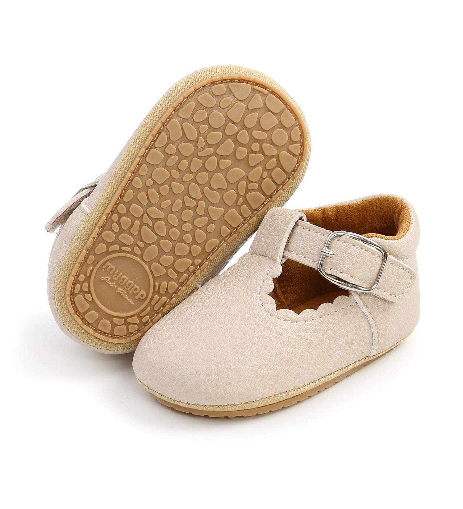 RVROVIC Baby Girl Princess Mary Jane Moccasins | Soft Sole Crib Shoes 0-6 Months - Buy Online on GoSupps.com