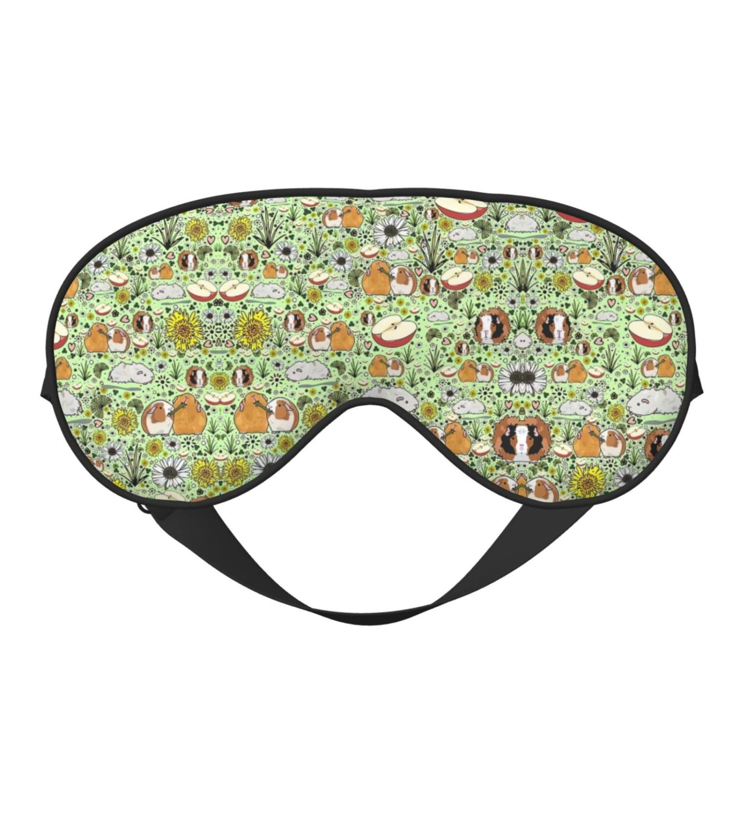 Unisex Guinea Pigs Print Sleeping Eye Mask | Soft Adjustable Face Mask for Better Sleep - Buy Online on GoSupps.com