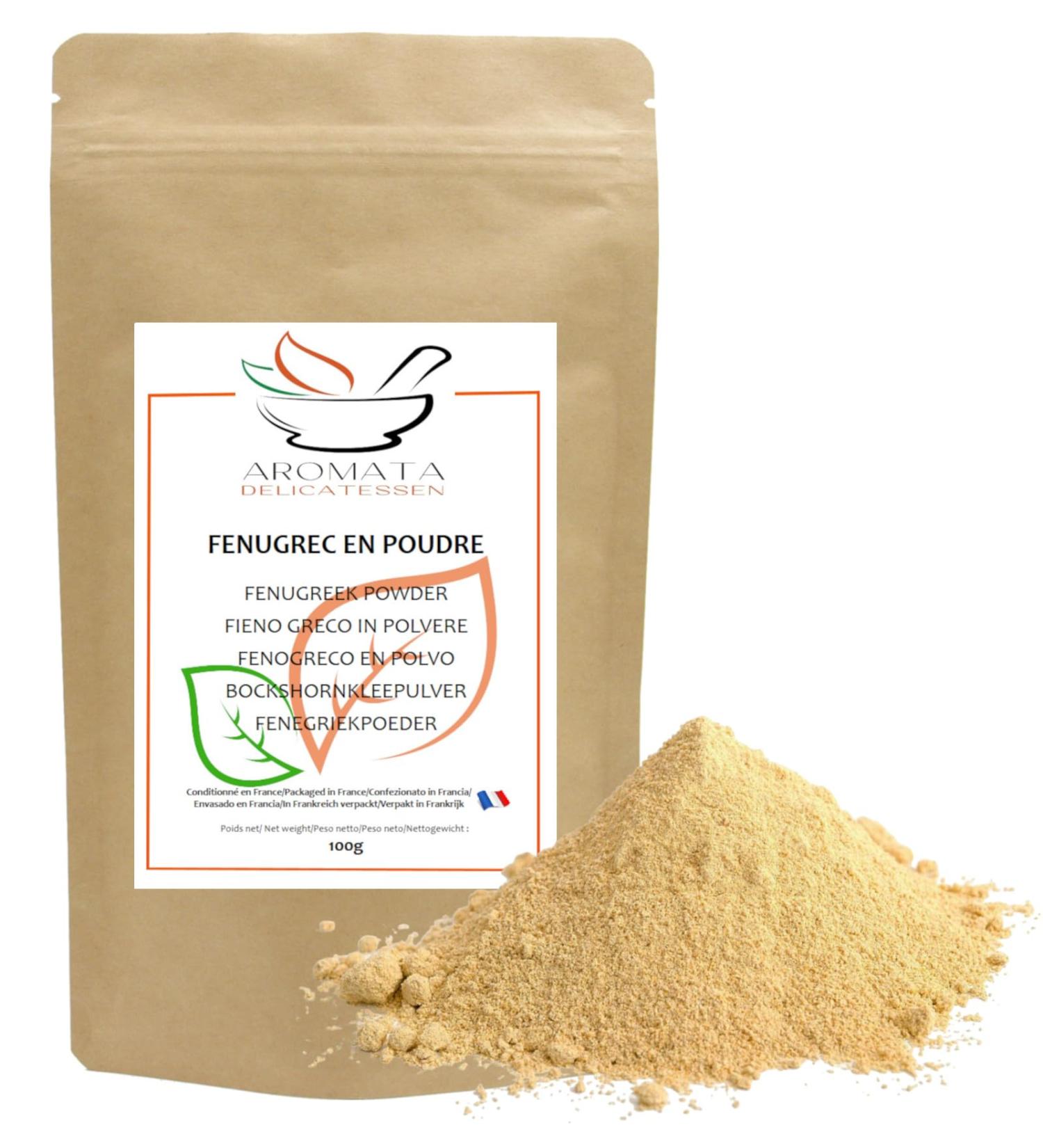 AROMATA Fenugreek Powder 100 g Ground Fenugreek Origin India - Buy Online on GoSupps.com