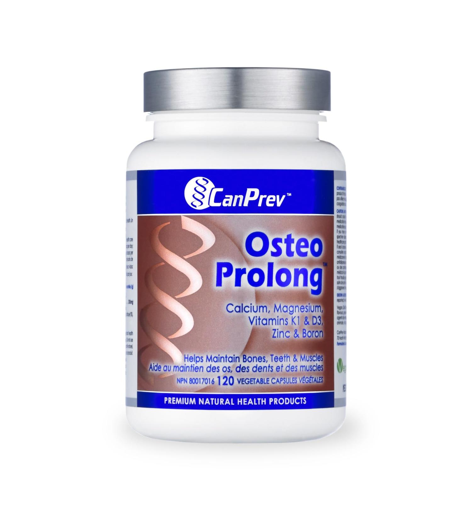 CanPrev Osteo Prolong | 120 v-caps | with Calcium Magnesium Zinc Citrate and D3 - Buy Online on GoSupps.com