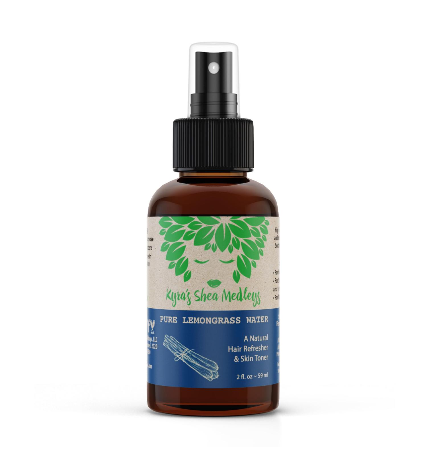 Multiuse Lemongrass Water Toner Mist for Face Body and Hair - Pure Distilled Lemograss Water Spray - Soothes and Hydrates Skin Scalp Hair & Nails - 2 oz Lemongrass Water 2 Fl Oz (Pack of 1) - Buy Online on GoSupps.com