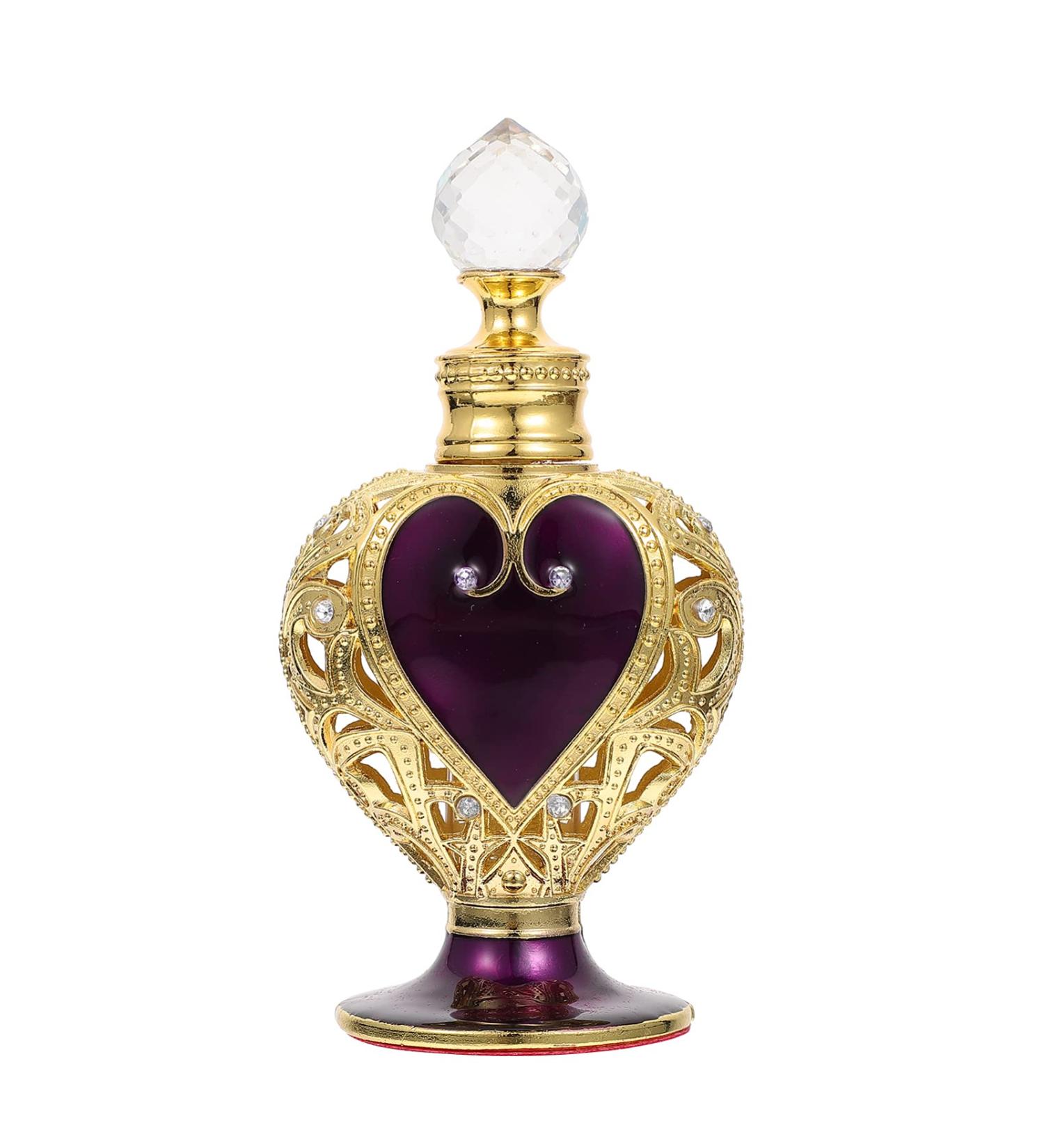 Minkissy 12 ml Retro Perfume Bottle Refillable Travel Perfume Bottle Crystal Perfume Bottle Empty Aromatherapy Bottle Cosmetic Container - Buy Online on GoSupps.com