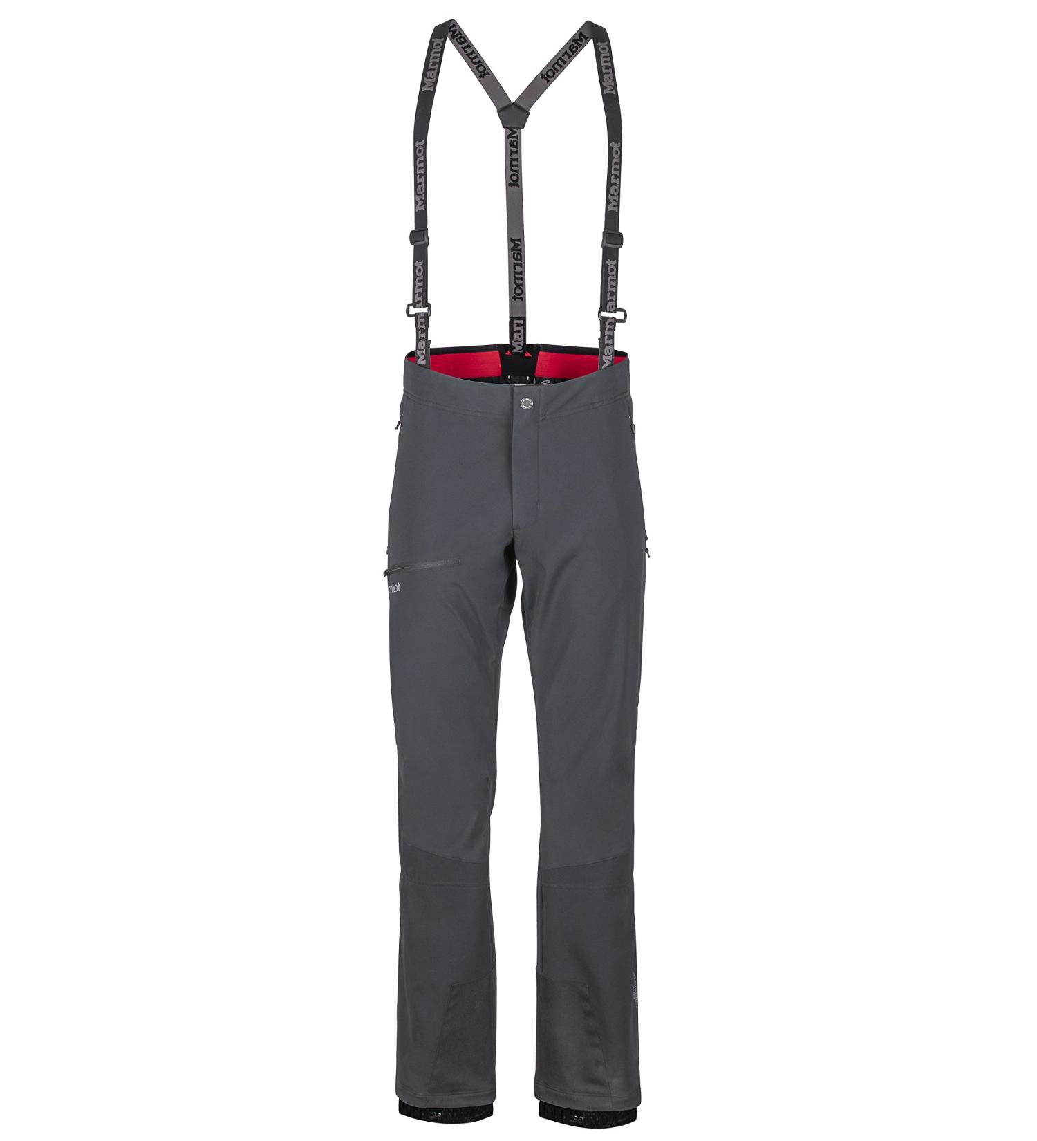 Marmot Men's Pro Tour Pant water-repellent trekking pants breathable softshell functional pants windproof Black XL