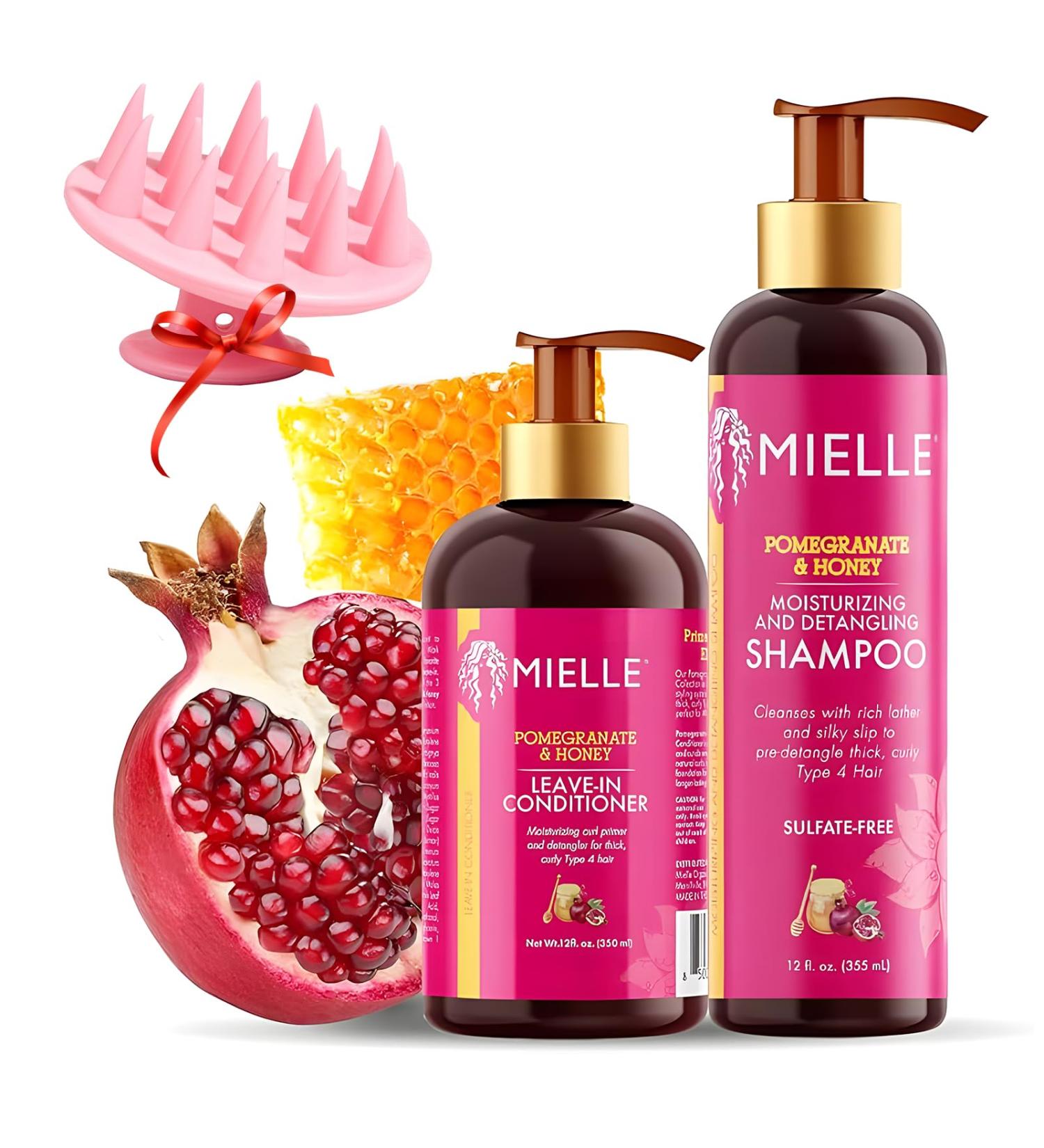 Pomegranate & Honey Shampoo and Conditioner Set come with a scalp massager - Buy Online on GoSupps.com