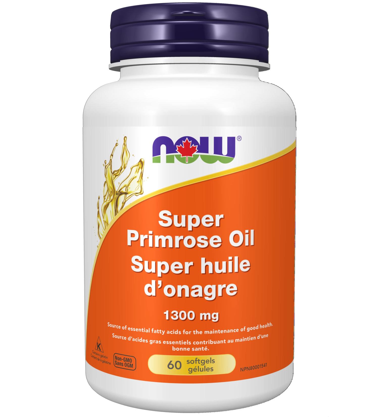 NOW Supplements Super Primrose Oil 1 300mg Softgels 60 Count - Buy Online on GoSupps.com