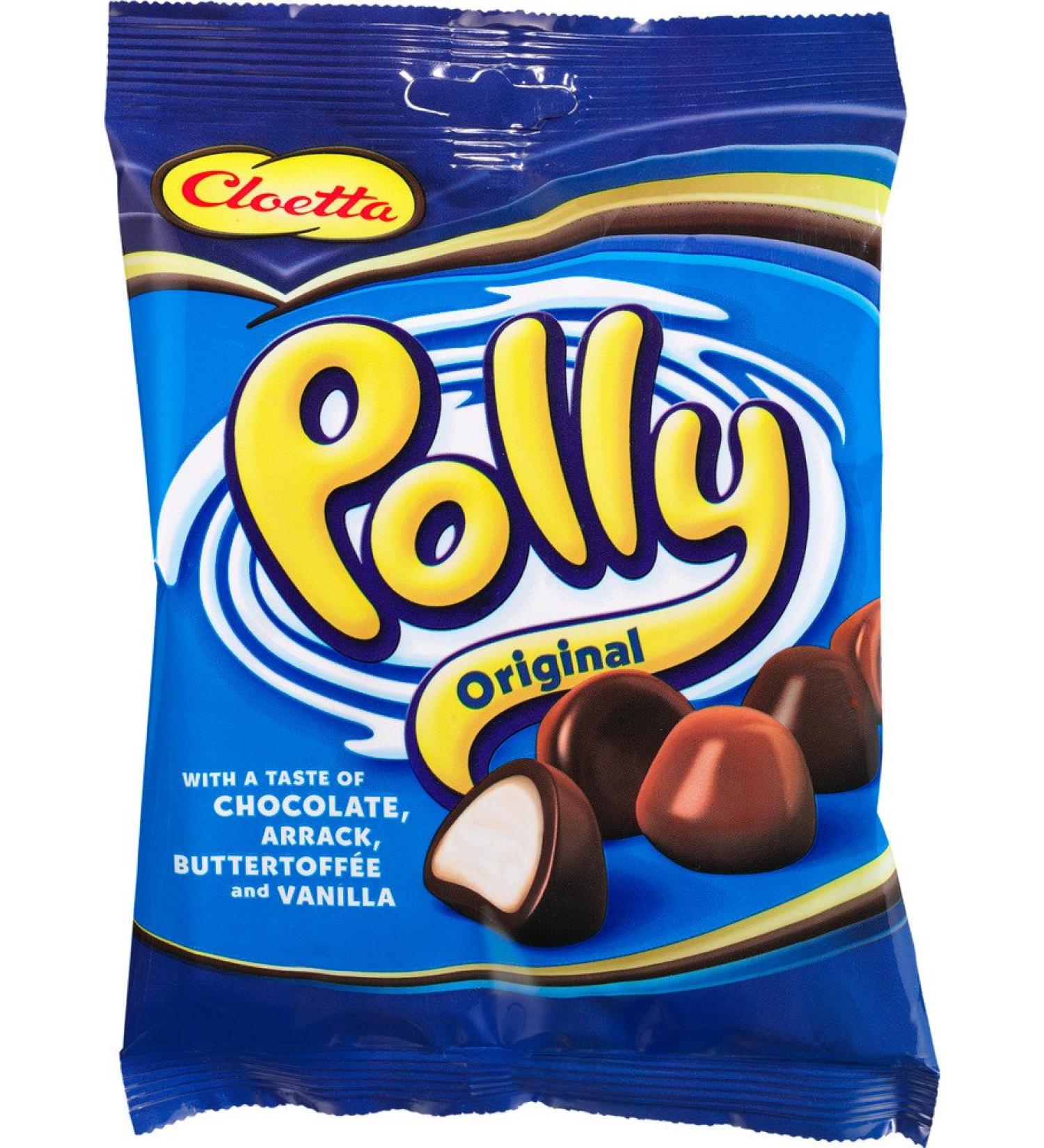 One Bag of Cloetta Polly Original Swedish Milk Chocolate Candy Candies Sweets by Cloetta