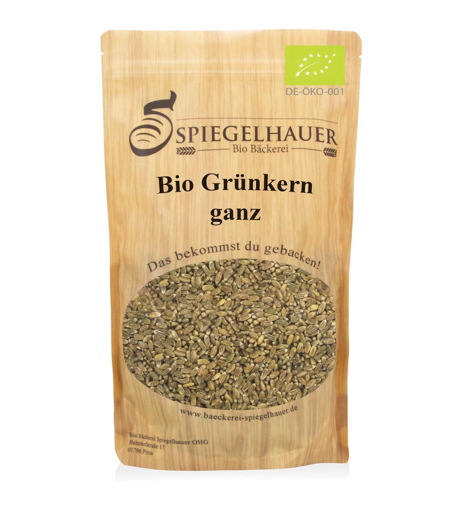 Buy Bakery Spiegelhauer Organic Green Spelt 1 kg | Whole Spelt for Healthy Baking | International Shipping Available - Buy Online on GoSupps.com