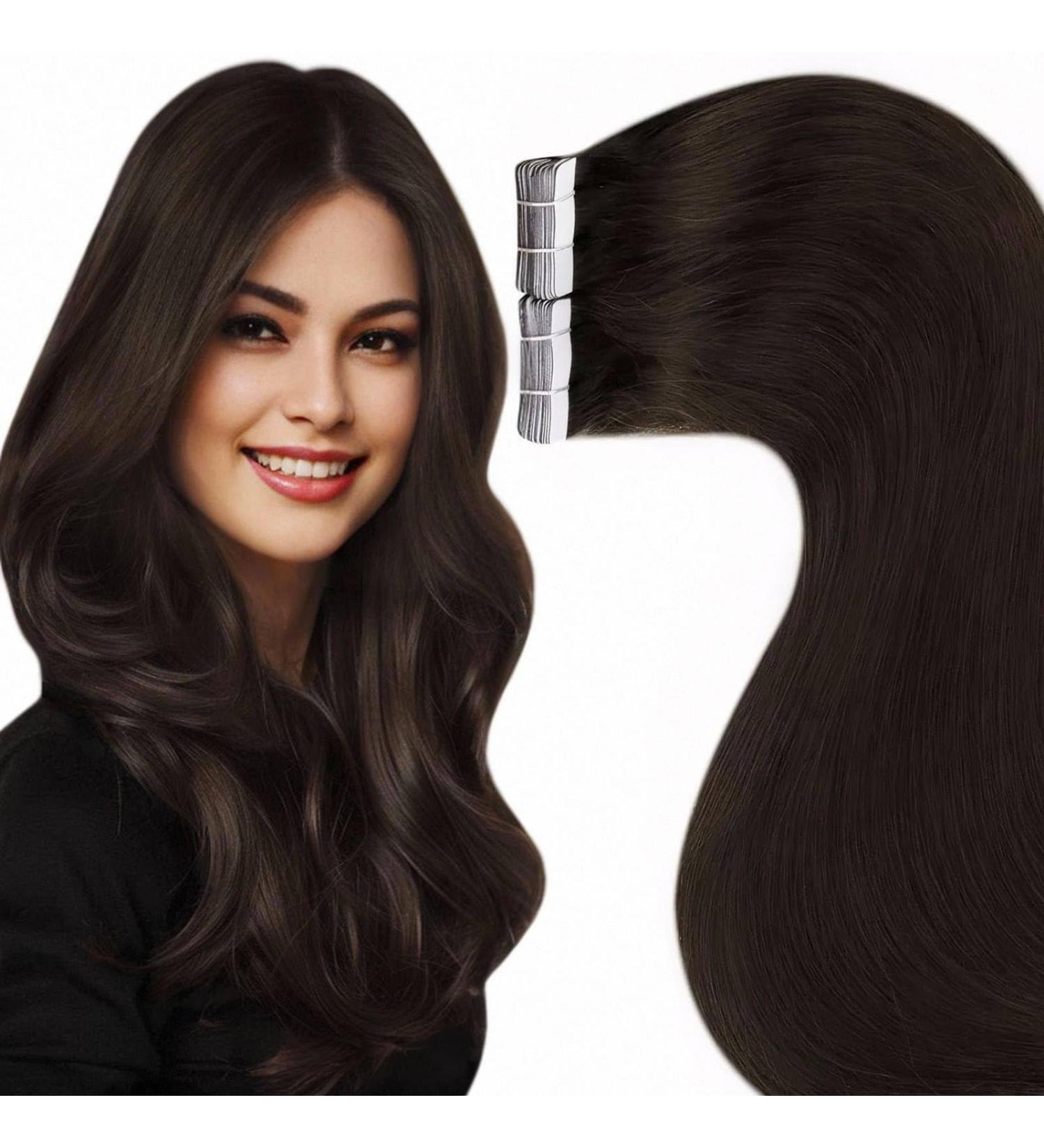 Laavoo 18 Light Blonde Tape-In Real Hair Extensions | Brazilian Human Hair Wefts | 50g/20pcs #Hellblond - Buy Online on GoSupps.com