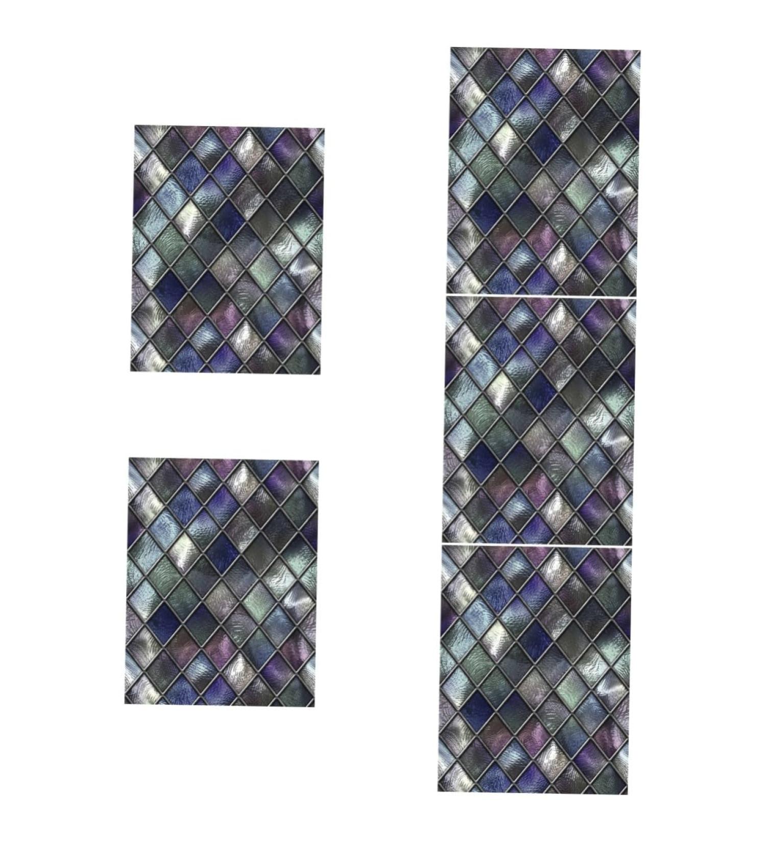 Alipis Bedrooms 5 Pcs Cellophane Pvc 3d Blinds Glass Window Bedroom Assorted Color 4x5pcs 58X45CMx5pcs - Buy Online on GoSupps.com