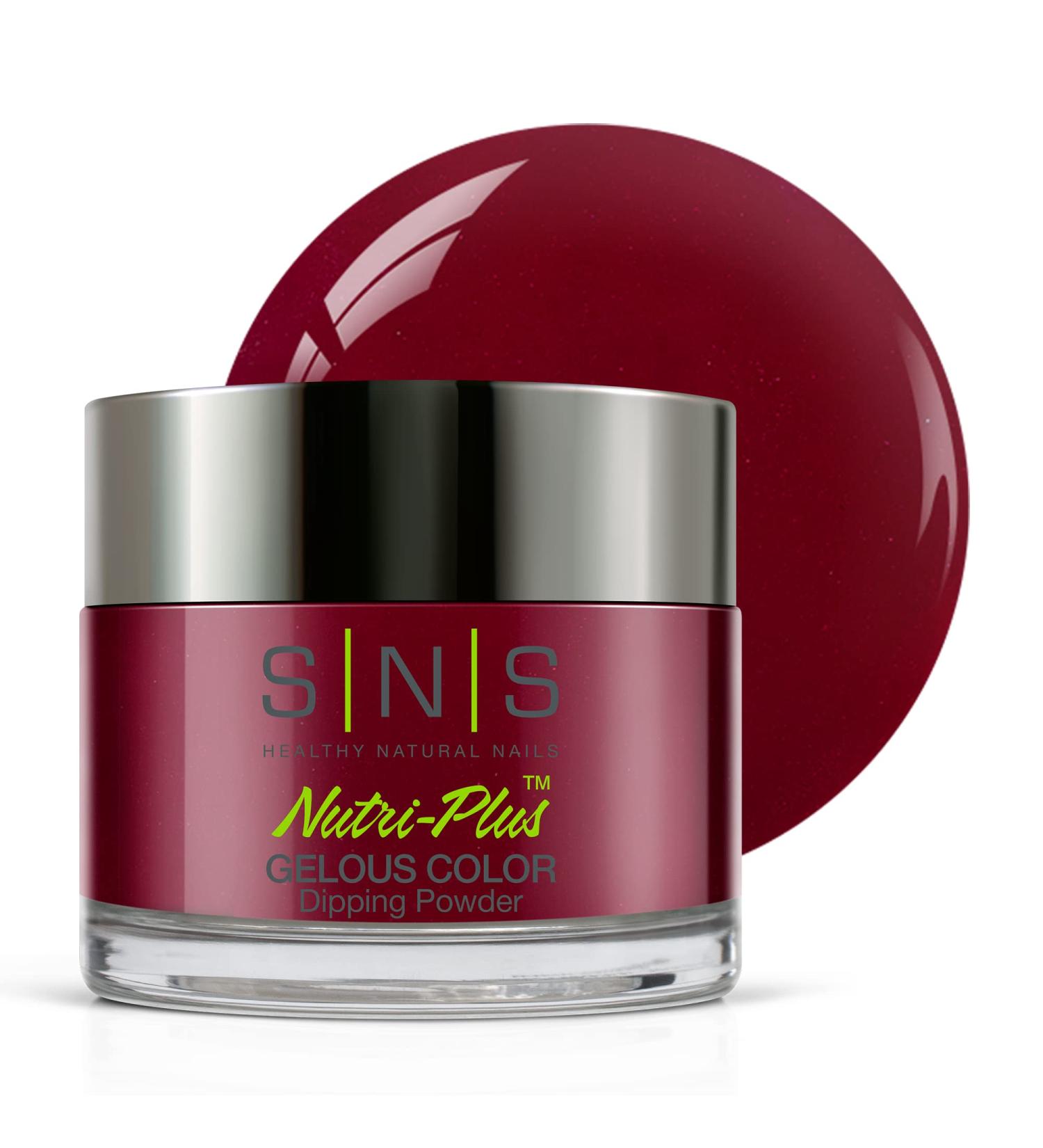 SNS Nail Dip Powder - Gelous Color Dipping Powder Cab n All Day (Wine/Maroon) - Long-Lasting 14-Day Acrylic Nail Polish - Low-Odor No UV Lamp Needed - 1 oz AN06 - Buy Online on GoSupps.com
