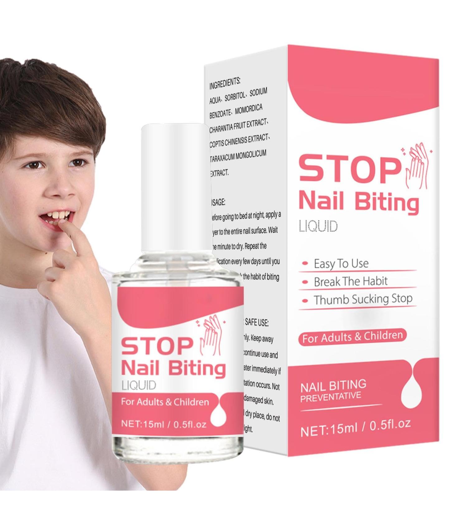 Wontool Liquid To Stop Nail Biting - 0.5fl oz Nail Biting Polish Alternative | Bitter Taste Stop Nail Biting Polish Thumb Sucking Stop For Kids Anti Nail Biting Polish Nail Biting Care For Kids And - Buy Online on GoSupps.com