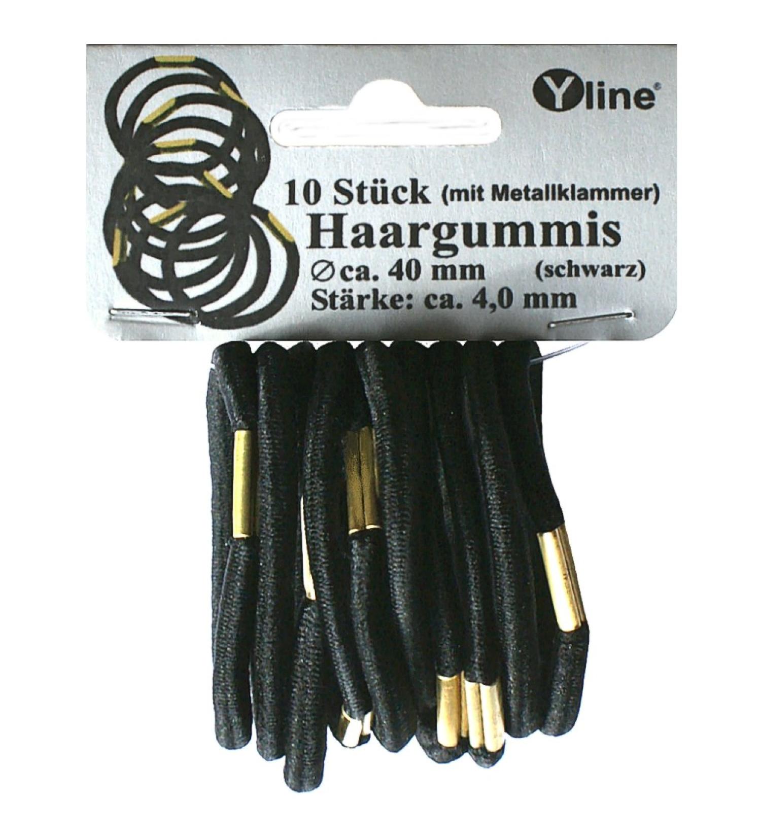 10 hair ties black 40mm with clip thick hair ties hair accessories hair ties 2865