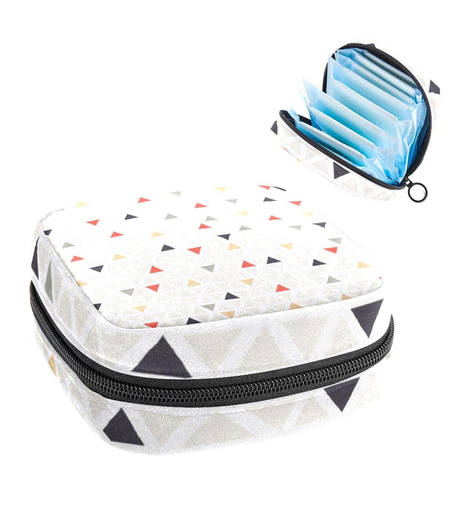 Shop Women's Bonds Storage Pockets Stillpad Halter - Modern Colorful Triangle Pattern Period Kit Bag for Women & Girls - Buy Online on GoSupps.com