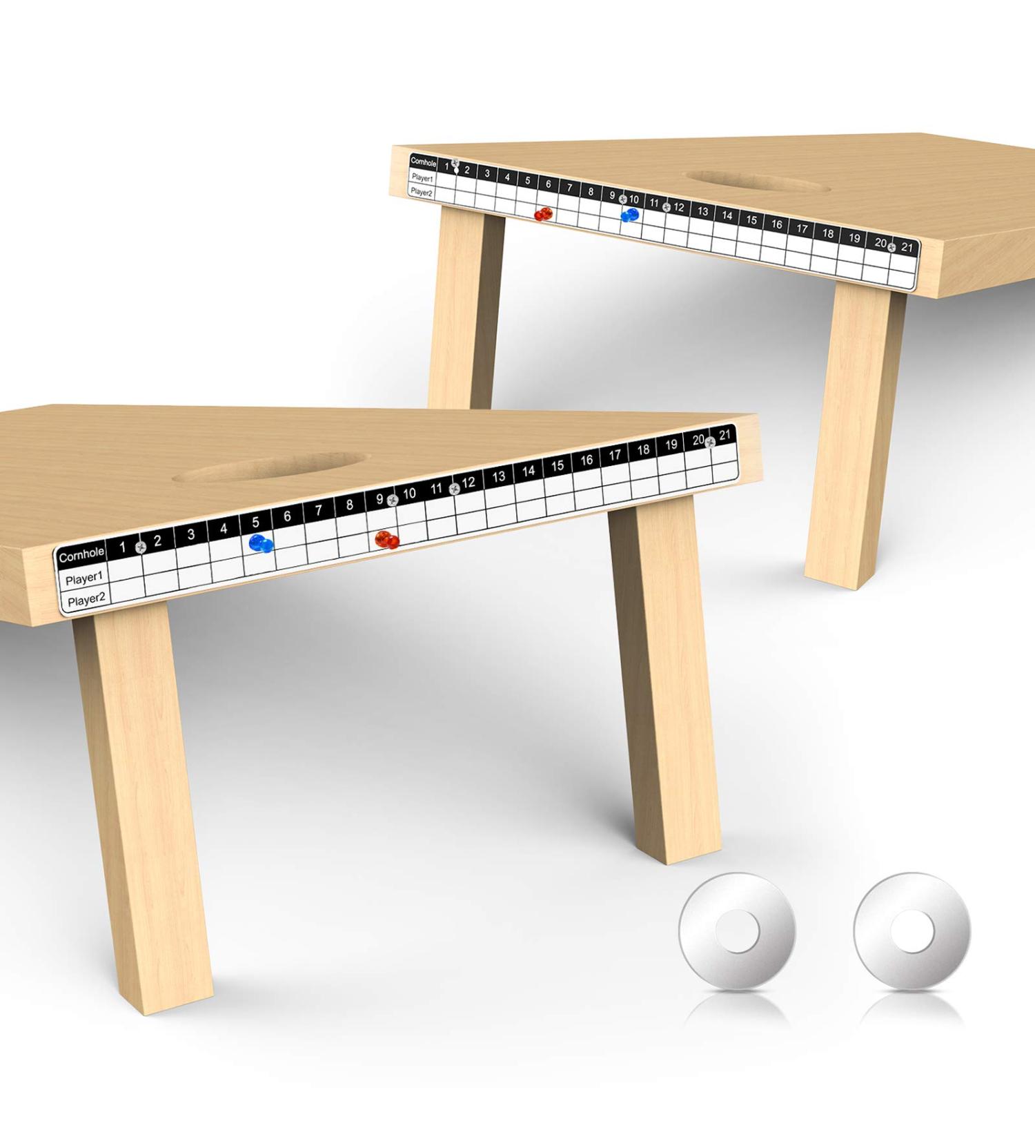 2 Pack Magnetic Corn Hole Scoreboard for 2 Boards - Easy Installation, Durable Design - White & Black - Buy Online on GoSupps.com
